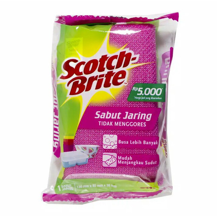 Jual To Ja 3M SCOTCH BRITE Spons Sponge Sabut Jaring Sabut Cuci Alat