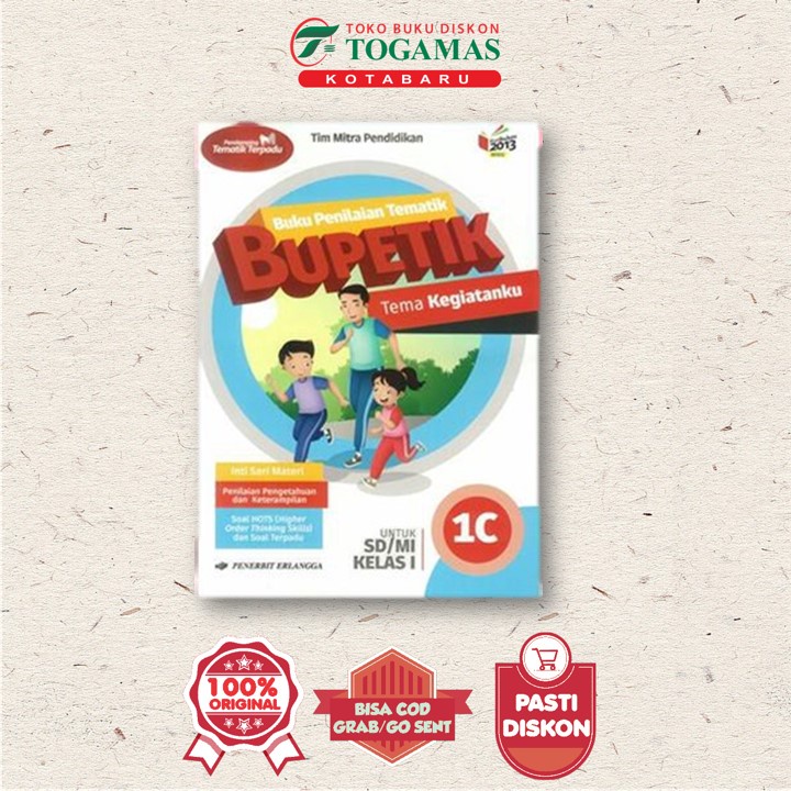 Jual BUPETIK KELAS 1 SD BUPETIK BUKU PENILAIAN TEMATIK TEMA BENDA