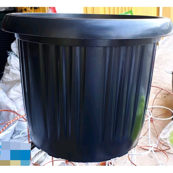 Jual Pot Bunga Plastik Besar Jumbo Pot Plastik Besar Hitam Polos GRACE