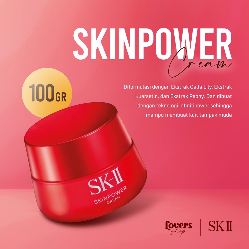 Jual SK II SK2 SKII SK II SKINPOWER CREAM 100G SKIN POWER CREAM 100 G