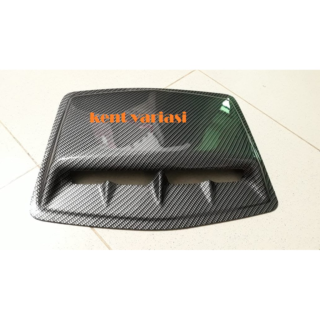 Jual Air Flow Turbo Hood Scoop Mobil Universal Motif Carbon Shopee