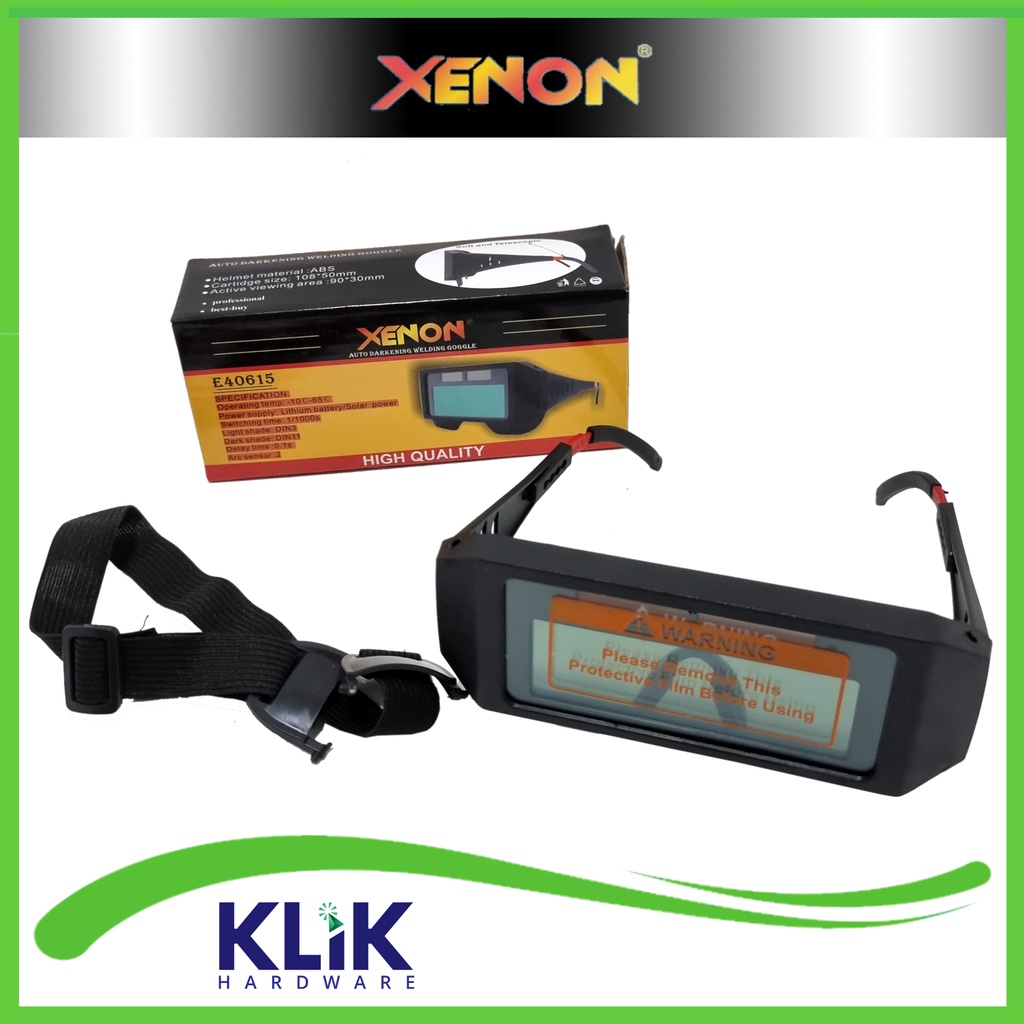 Jual XENON Kaca Mata Las Auto Darkening Kacamata Welding Glass Otomatis