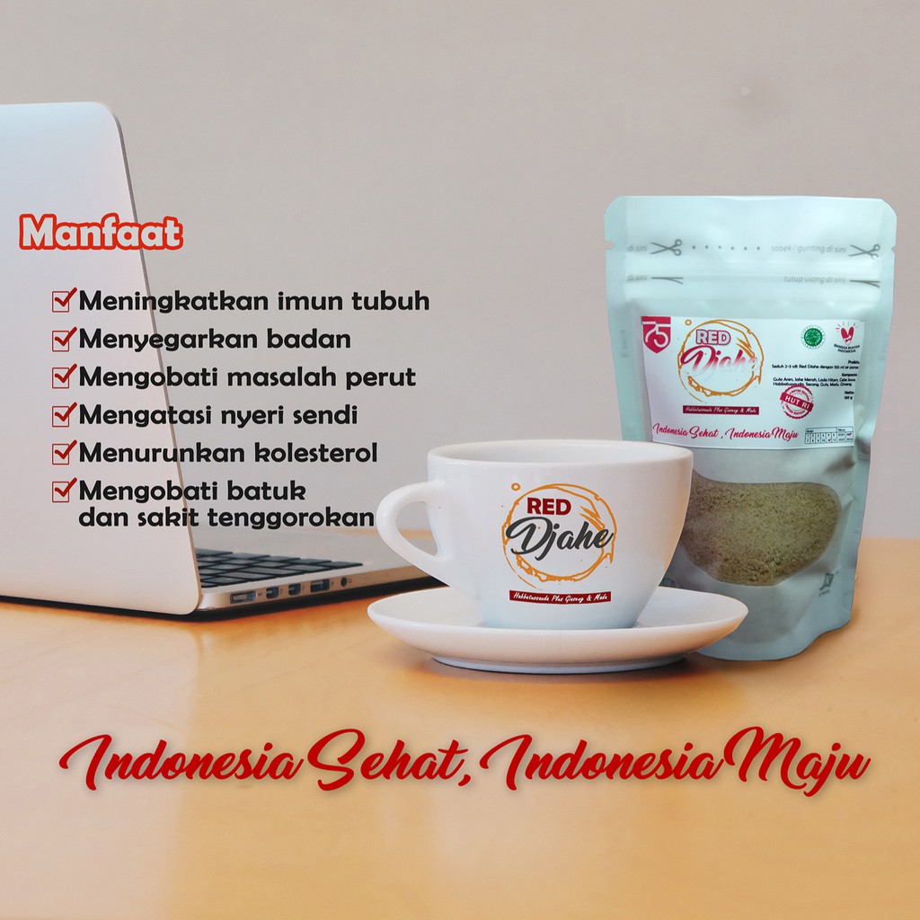 Jual Minuman New Normal Red DJahe Edisi Spesial Dirgahayu 75th Jahe