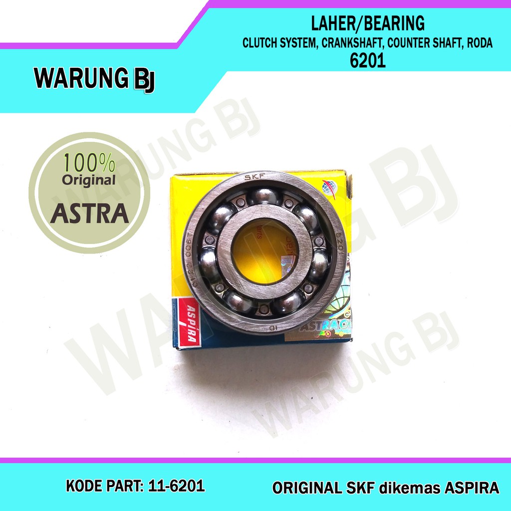 Jual Bearing Laher Roda Depan Honda Beat Scoopy Spacy Vario Aspira