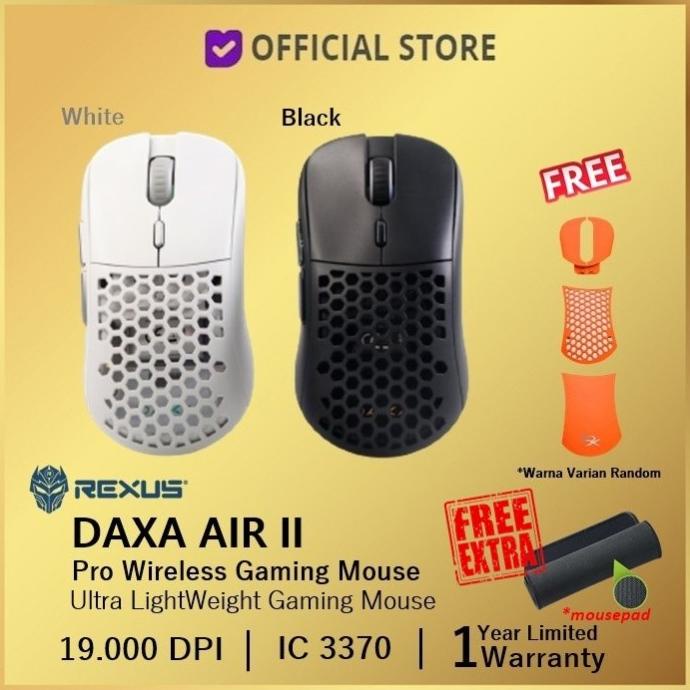 Jual Rexus Daxa Air Ii Pro Wireless Gaming Mouse Air Ultra