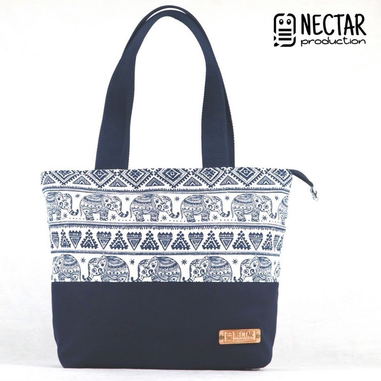 Jual Totebag Kanvas Motif Kombinasi Kanvas Polos Shopee Indonesia