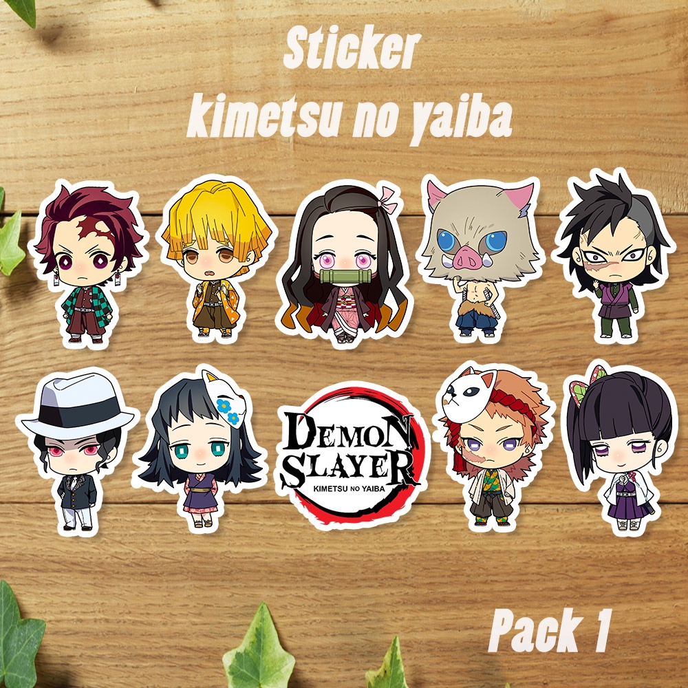 Jual Sticker Anime Kimetsu No Yaiba Stiker Pack Demon Slayer Shopee