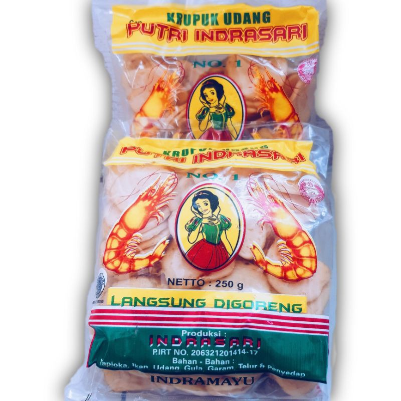 Jual PUTRI INDRASARI KRUPUK UDANG 250gr Shopee Indonesia