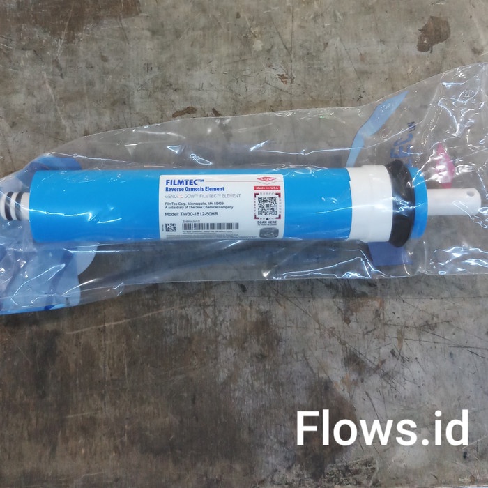 Jual Membran RO Filmtec Dow 50 GPD Reverse Osmosis TW30 1812 50