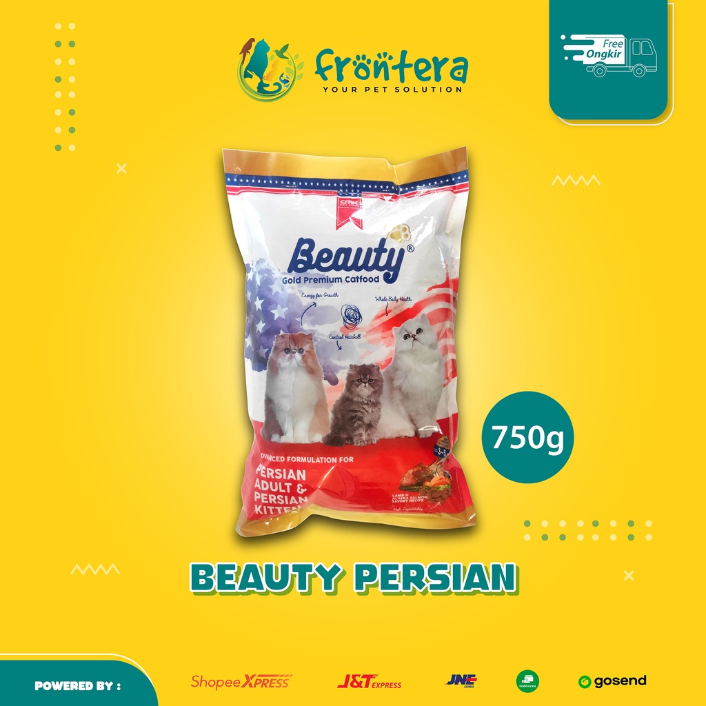 Jual BEAUTY GOLD PREMIUM PERSIAN 750gr Adult Kitten Repack Beauty