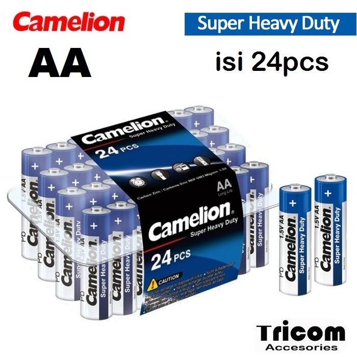 Jual Baterai AA Camelion Super Heavy Duty Battery Isi 24pcs Shopee