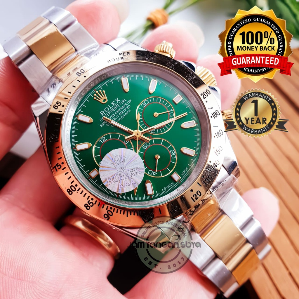 Jual Rolex Daytona Automatic Chronograph Saphire Glass Shopee Indonesia