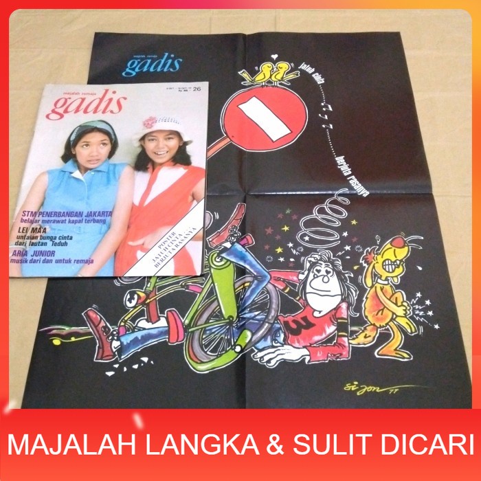 Jual Majalah Gadis No Okt Petty Ella Poster Jatuh Cinta