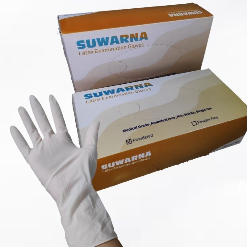 Jual Sarung Tangan Latex Examination Gloves Medis Suwarna Pc