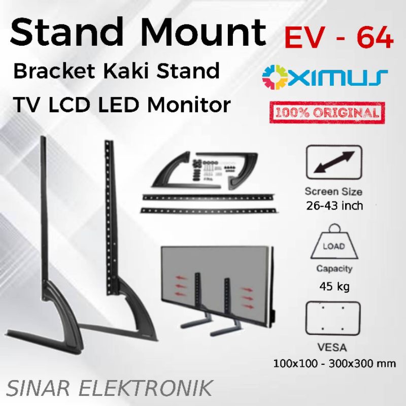 Jual Bracket Stand Kaki Inch Tv Lcd Led Monitor Shopee Indonesia