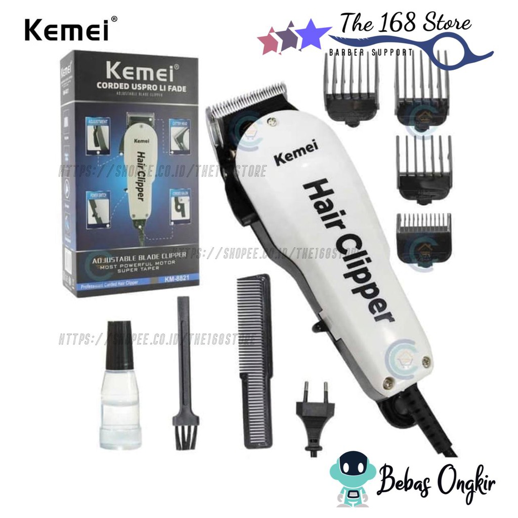 Jual Alat Cukur Rambut Kemei Hair Clipper Taper Professional Mesin