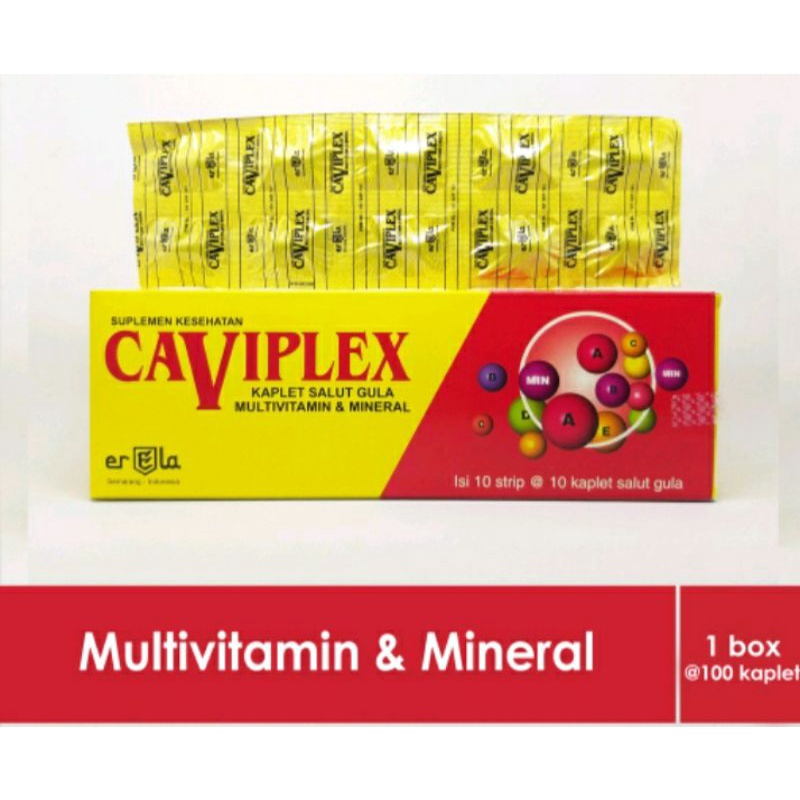 Jual Caviplex Multivitamin Dan Mineral Harga Per 1 Box Shopee Indonesia