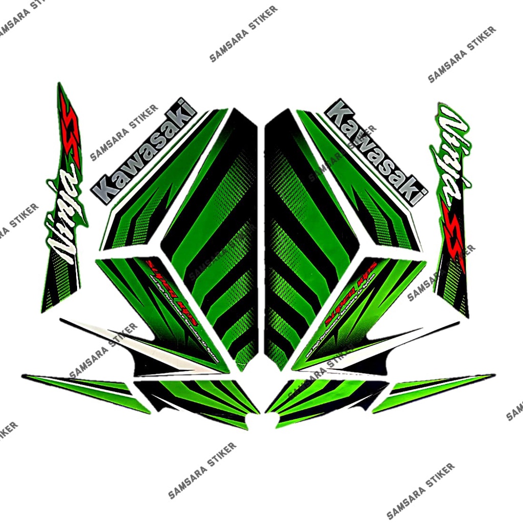 Jual Stiker Striping Motor Kawasaki Ninja Ss Hijau Shopee Indonesia