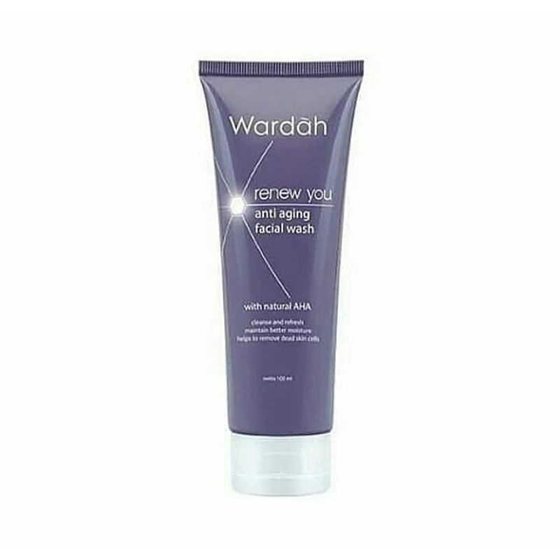 Jual Wardah Renew You Anti Aging Facial Wash 100 Ml Shopee Indonesia