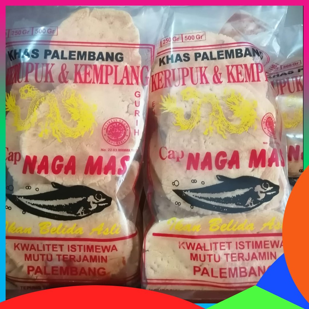 Jual Kemplang Panggang Tenggiri Asli PaLembang Naga Mas 250 Gram