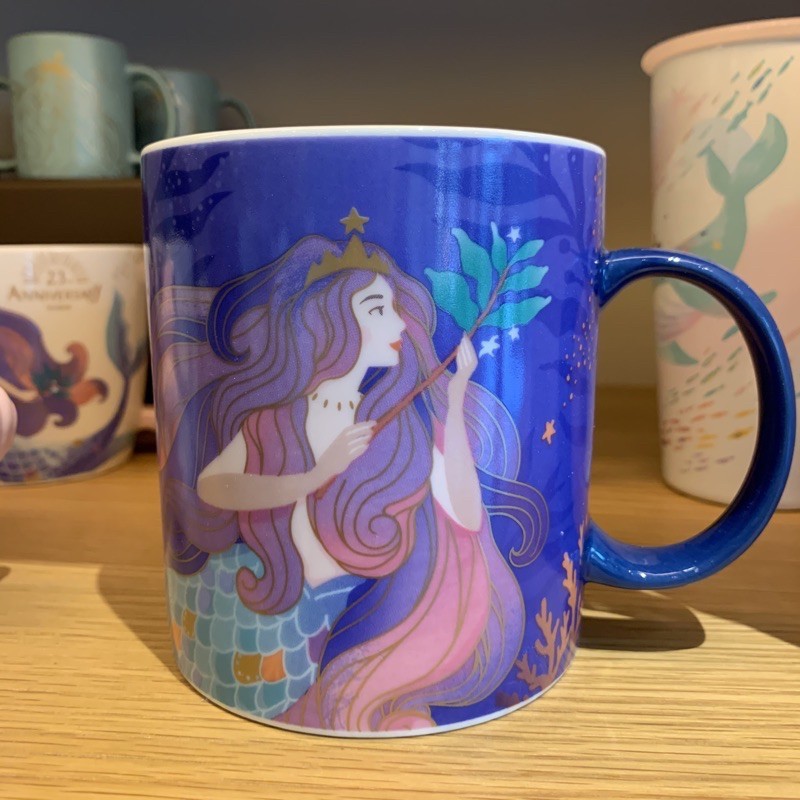 Jual MUG STARBUCKS KERAMIK SIREN GODDESS ANNIVERSARY BLUE PURPLE TAIWAN