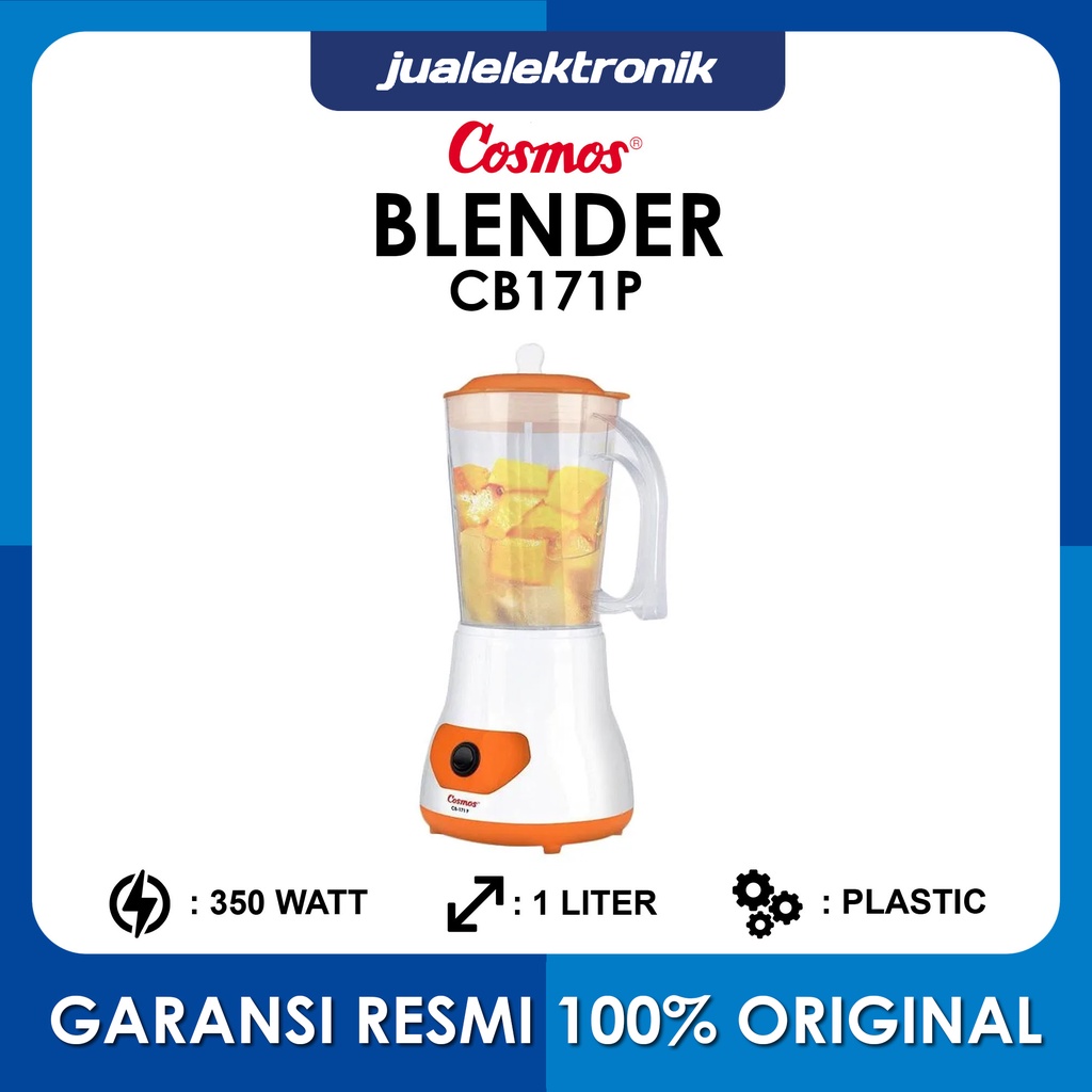 Jual Cosmos Blender Plastik 1 Liter 350 Watt CB171P Pelumat Shopee