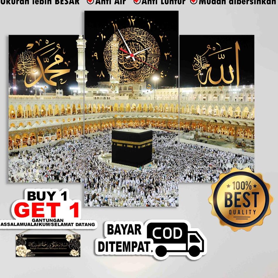 Jual Flash Sale Jam Dinding Ka Bah Mekah Kabah Hiasan Dinding Ruang