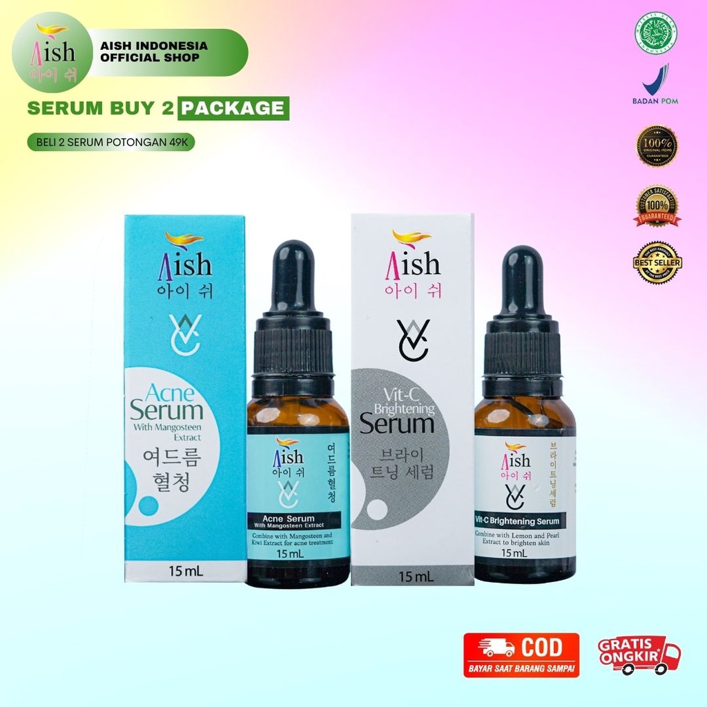 Jual Aish Serum Beli Lebih Terjangkau Paket Pcs Bebas Pilih Varian