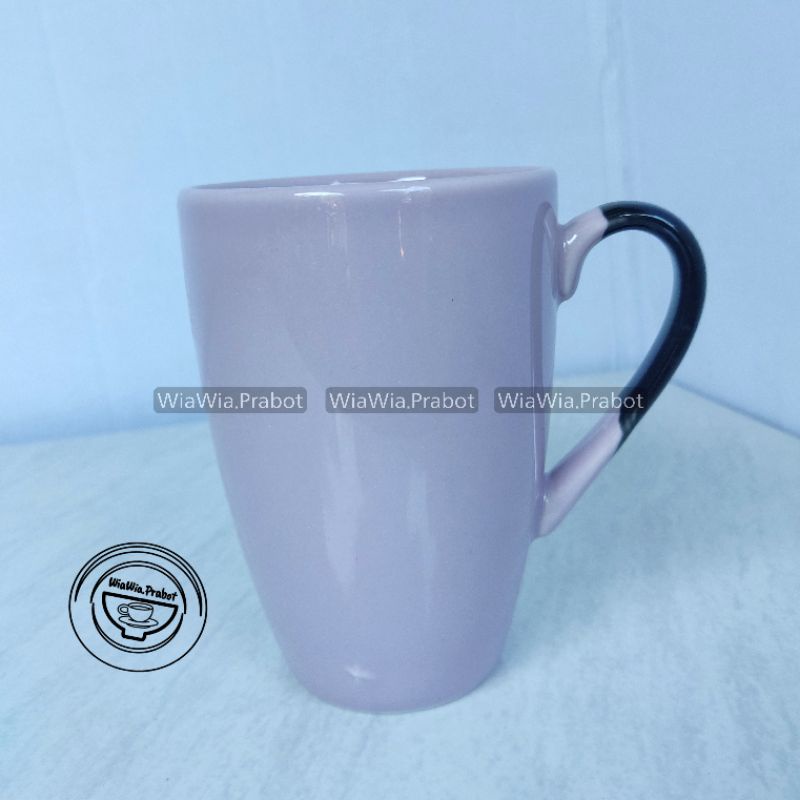 Jual Mug Keramik Porselen Putih Bentuk Corel Ml Gelas Minum V Tahan