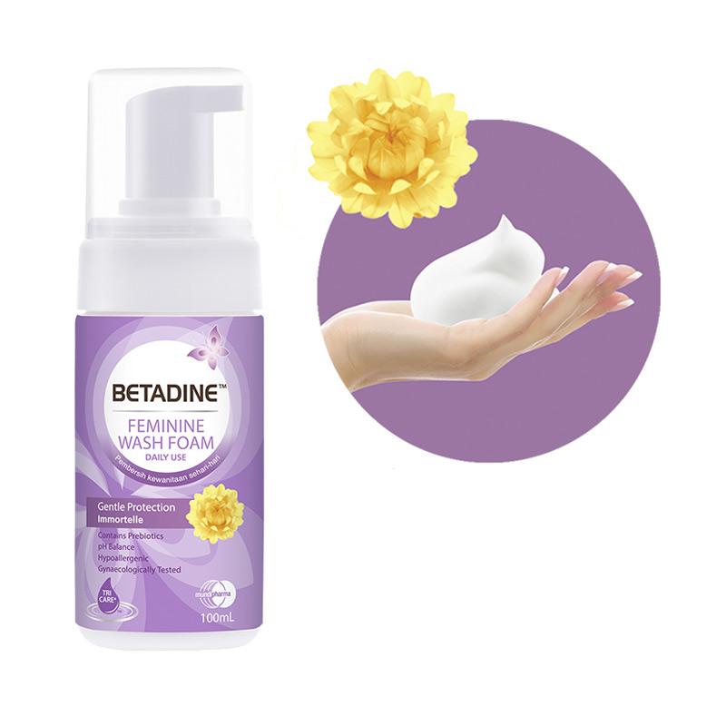 Jual Betadine Feminine Wash Foam Gentle Protection Immortelle Ml