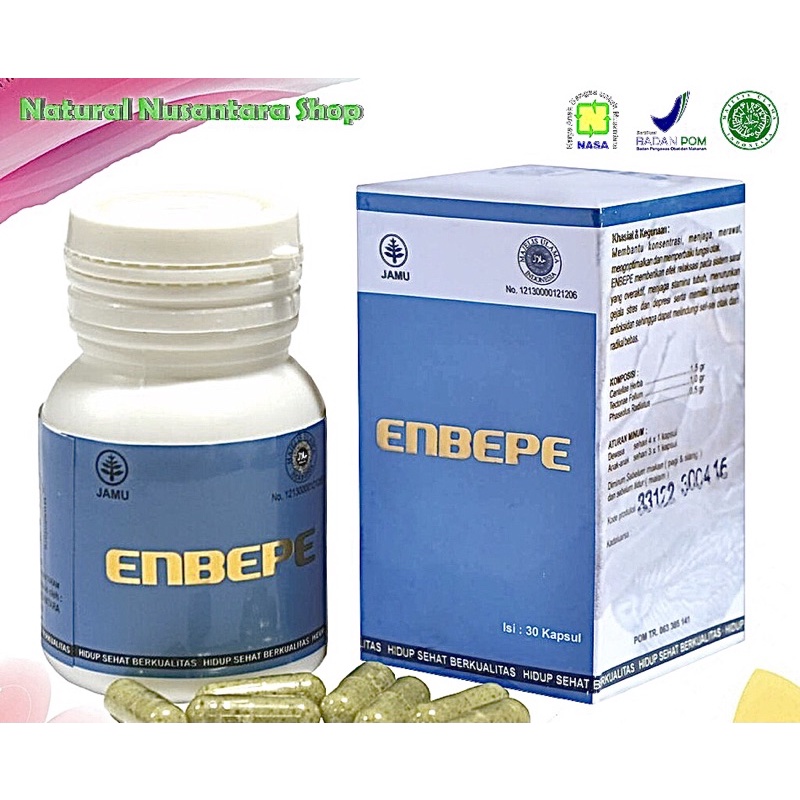 Jual ENBEPE NASA NATURAL BRAIN POWER 30 KAPSUL 100 ORIGINAL SUPLEMEN