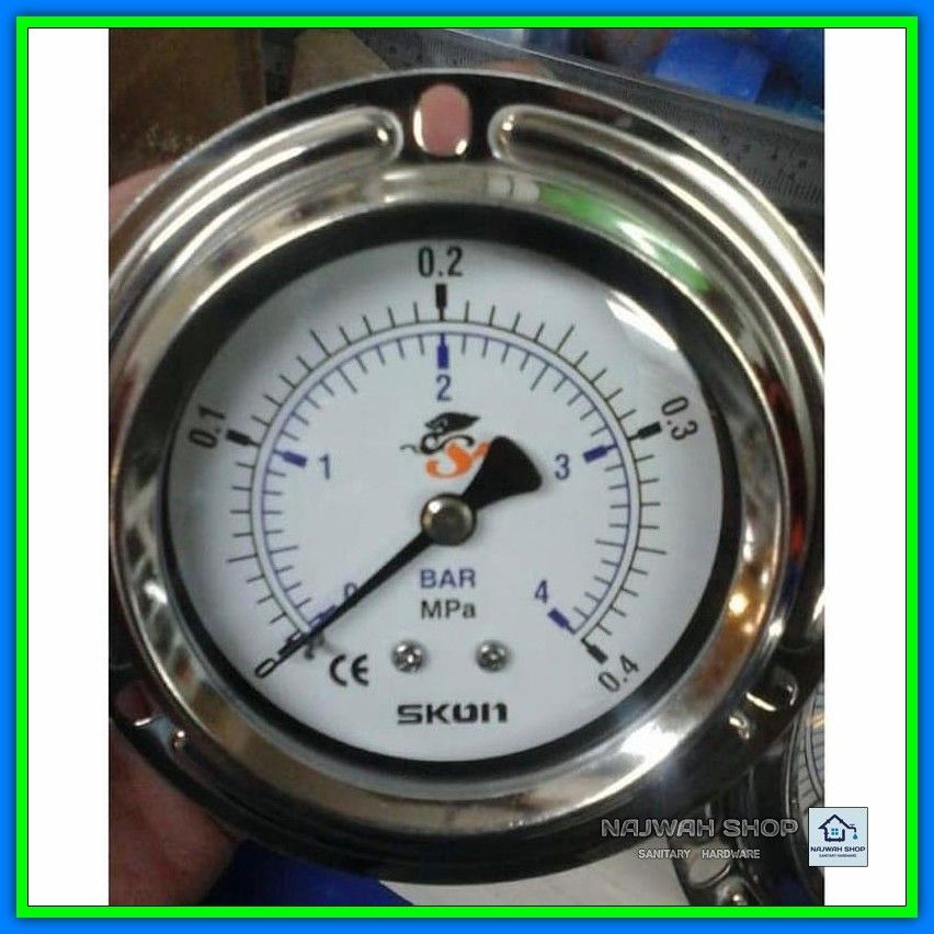 Jual Pressure Gauge SKON 2 1 2 Liquid Manometer Payung Satuan Bar