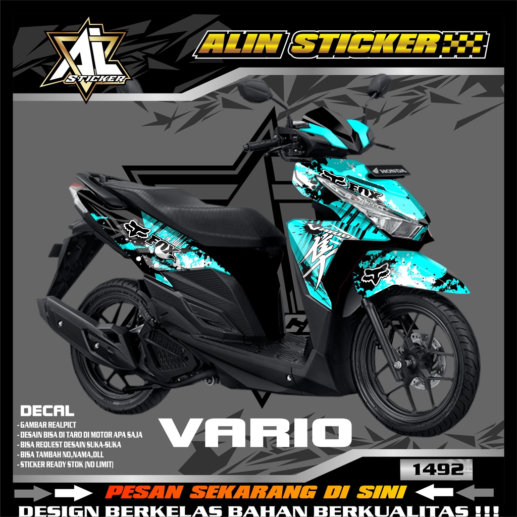 Jual 1492 DECAL STICKER FULL BODY VARIO LED 125 150 DESAIN Shopee