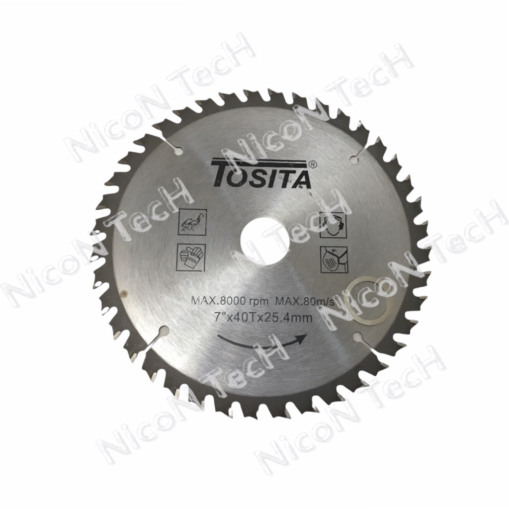 Jual Mata Circular Tanduk Wood 7inchx40T Circular Saw Blade Potong