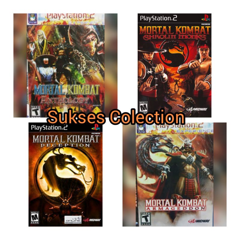 Jual Kaset Ps2 Mortal Kombat Complete 4 Disc Ori Pabrik Shopee