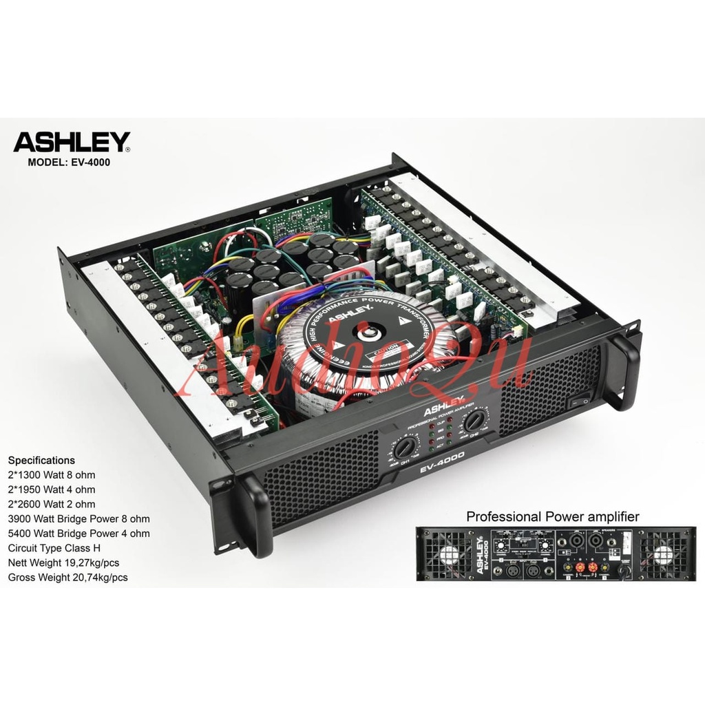 Jual Power Amplifier Ashley EV 4000 Original Ashley EV4000 Class H