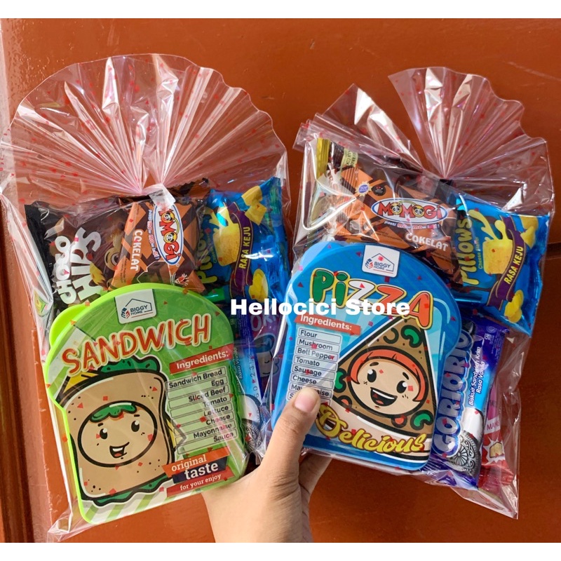 Jual SNACK MURAH PARCEL BINGKISAN SNACK LUNCH BOX KEMASAN ULTAH