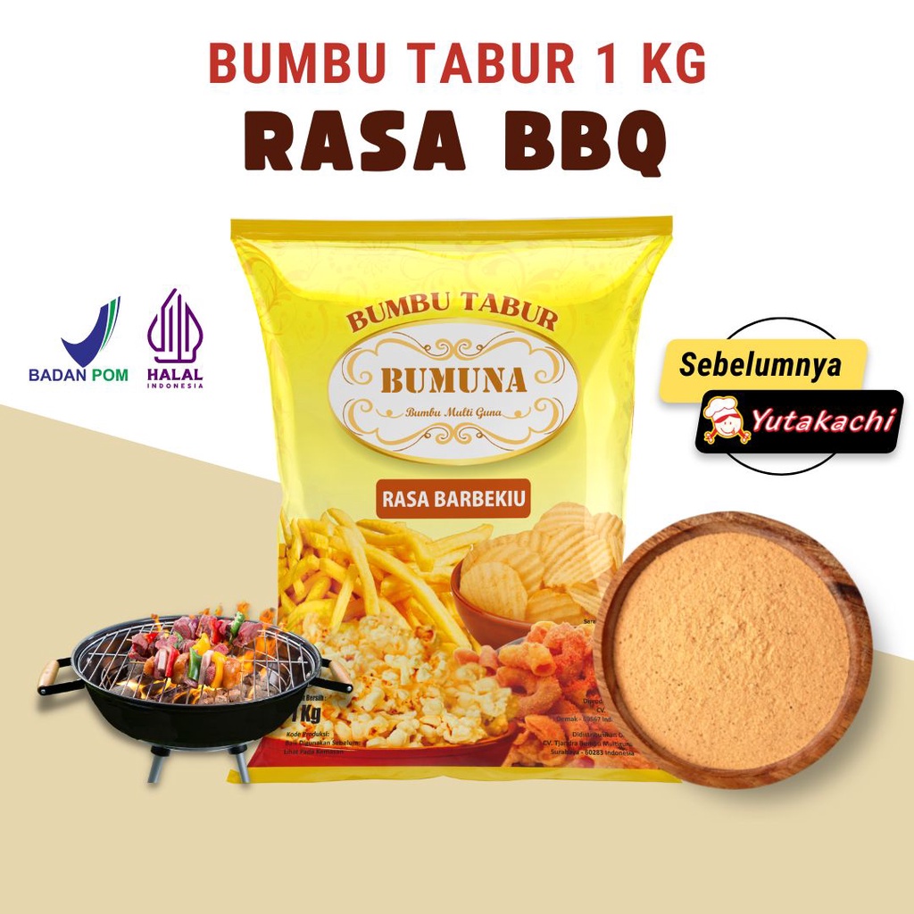 Jual Bumbu Tabur BBQ 1Kg Barbeque Premium Bubuk Tabur Bumbu Keripik