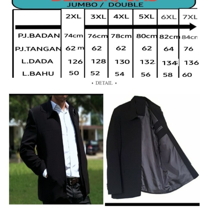 Jual COD Jas Formal Jas Santri Jumbo Jas Pria Jumbo Blezer Pria Jumbo