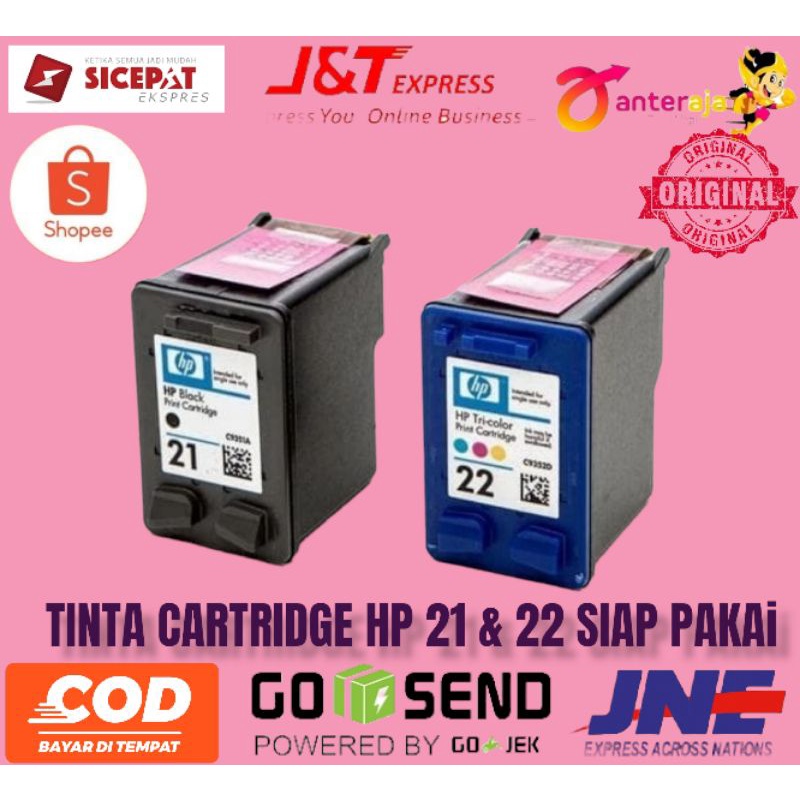 Jual Tinta Cartridge Hp Black Colour Recycle Siap Pakai Set