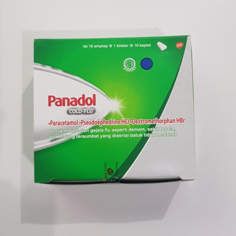 Jual Panadol Tablet Biru Merah Hijau Demam Extra Cold Flu Batuk S