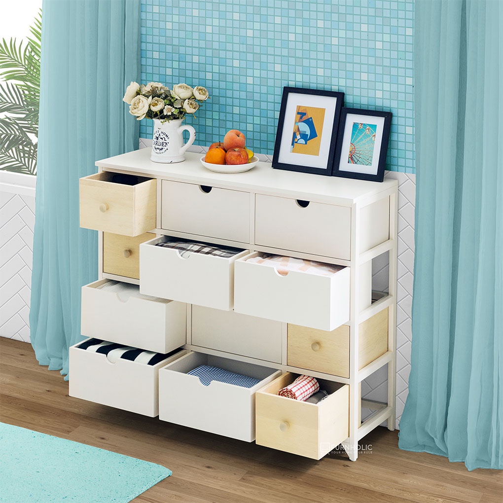 Jual IFURNHOLIC Bigger Sandra 12 Drawers Lemari Laci Kayu Minimalis