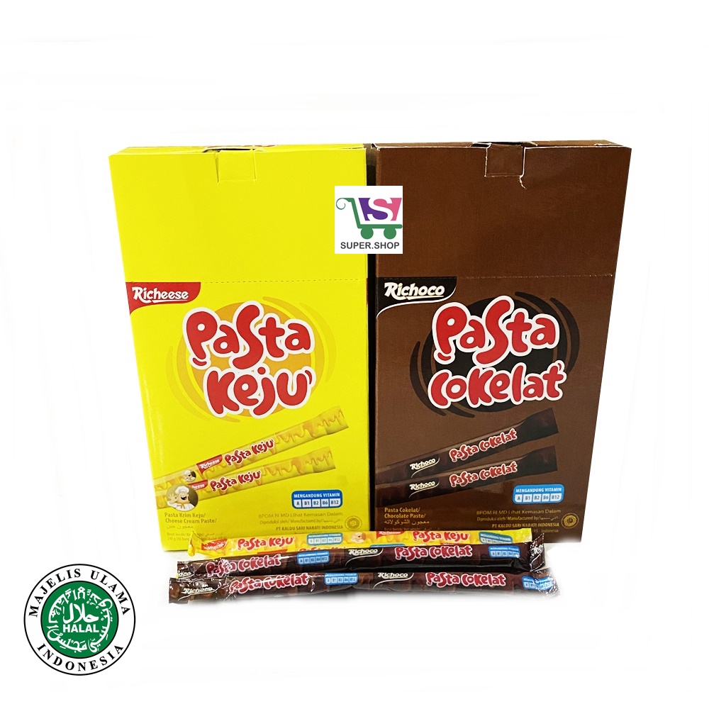 Jual Richeese Nabati PASTA Keju Richoco Pasta Cokelat Isi 30 Pcs