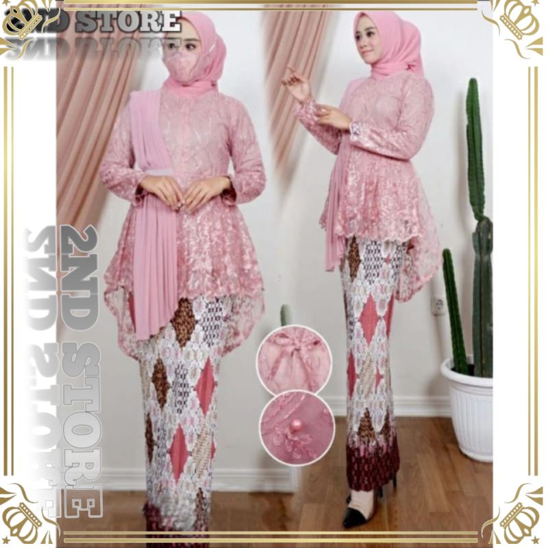 Jual Set Kebaya Selendang Kebaya Modern Kebaya Brukat Modern Kebaya