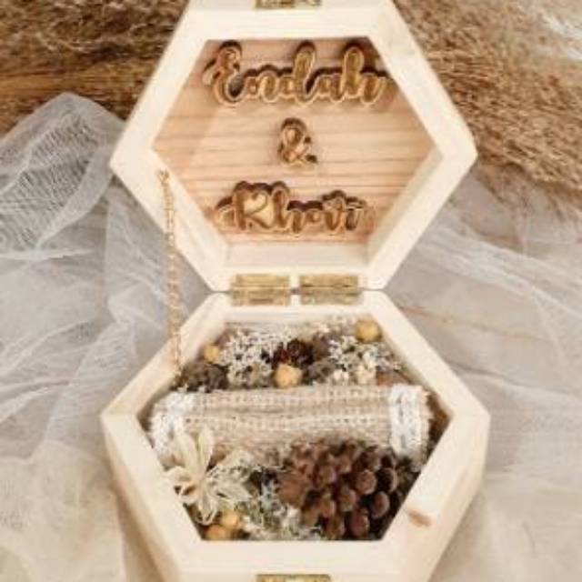 Jual Tempat Cincin Kotak Cincin Box Cincin Pernikahan Tempat