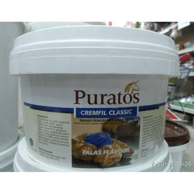 Jual Selai Talas Taro Puratos Cremfil Clasic Filling Topping Repack