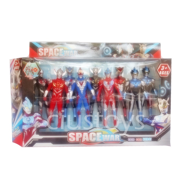 Jual MAINAN ROBOT ULTRAMAN LIGHTING SPACE WAR ISI 9PCS 5945A Shopee