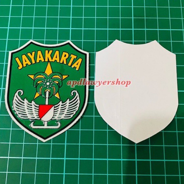 Jual Stiker Tempelan Sticker Jayakarta Persegi Vnyl Emboss Timbul Cm X