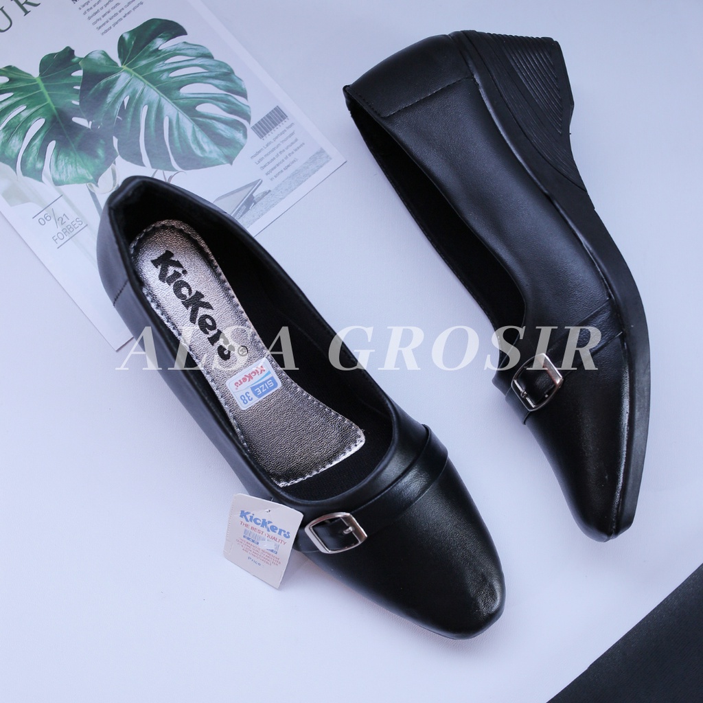 Jual Sepatu Pantopel Kerja TERMURAH Wanita Hitam Sepatu Pantofel