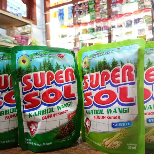 Jual Supersol Karbol Sereh Karbol Cemara 60 Ml Shopee Indonesia